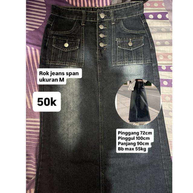 Preloved rok jeans span