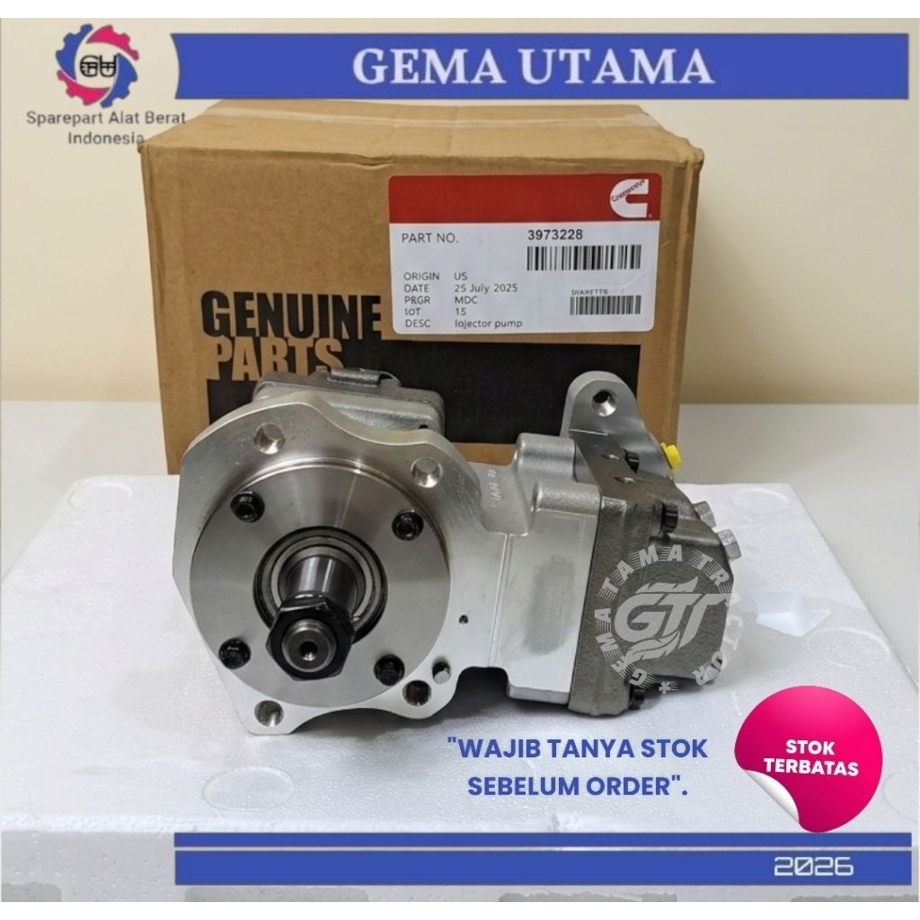 CUMMINS GB - Supply Pump Fuel Injection pump Komatsu PC300-8 / 6745-71-1170, 3973228 Supply Pump