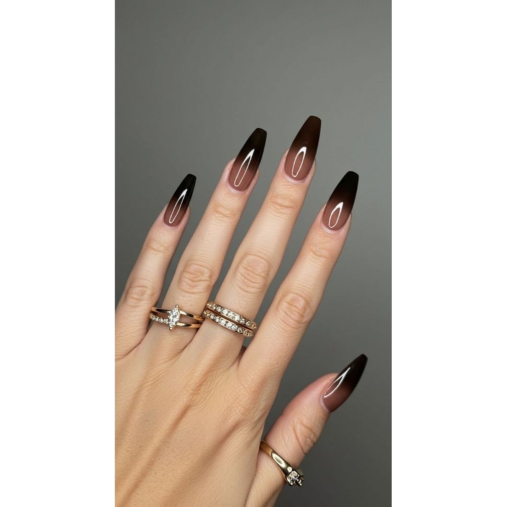 Kuku palsu nail art wedding aesthetic Panjang Free Lem Kuat Lengkap Premium A829