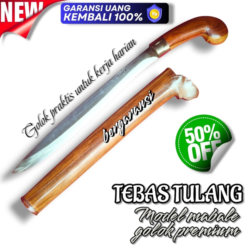 PARANG KEBUN TAJAM BERAT KUAT ALAT POTONG RUMPUT KAYU BAJA TAHAN LAMA COCOK UNTUK PETANI DAN PEKERJA