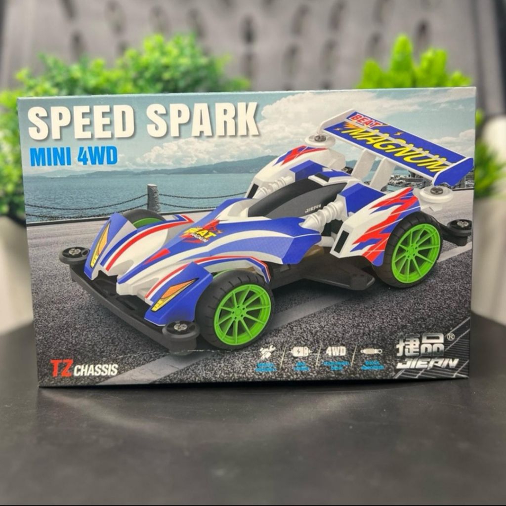 Mainan Rep. Tamiya BEAT MAGNUM Speed Spark Merek JIEPIN Mainan Mobil Mini 4WD