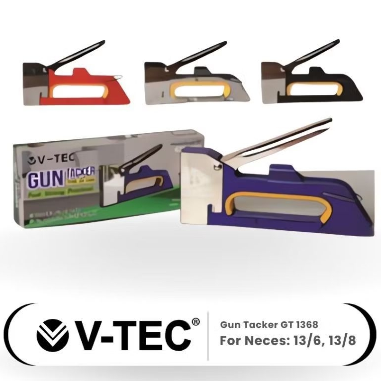 Staples Tembak VTEC GT 1368 / Stapler Tembak / Stapler besar Gun Tacker / Alat Staples Tembak