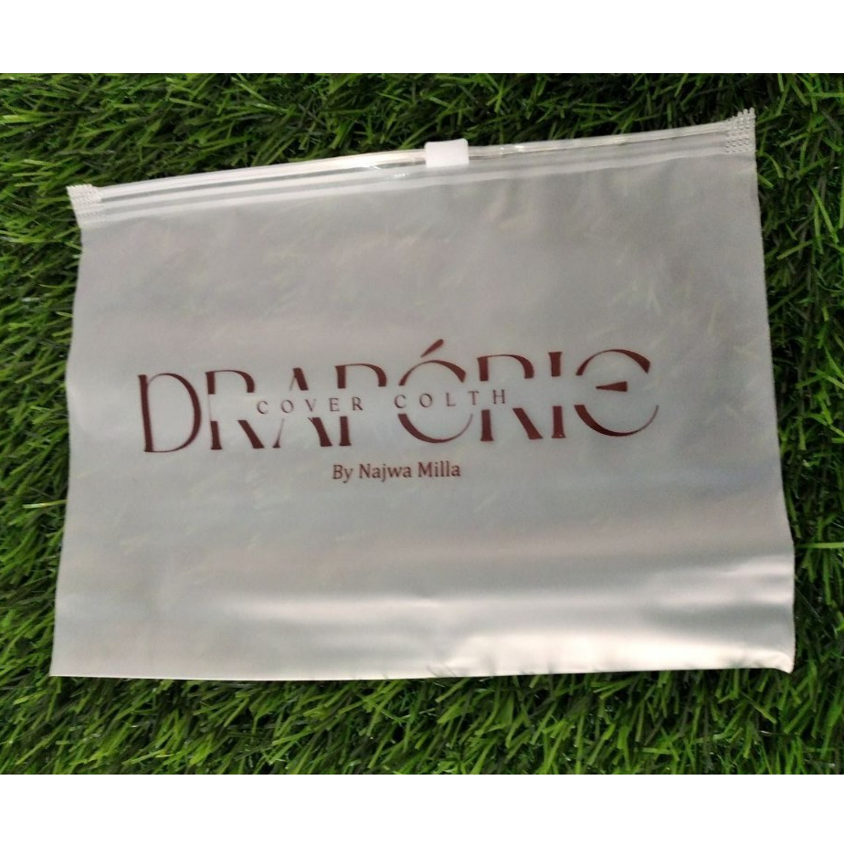 SABLON PLASTIK ZIPPER | SABLON CUSTOM | KEMASAN ZIPPER FREE SABLON | POUCH HIJAB