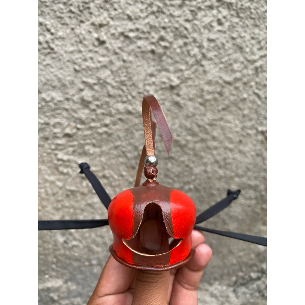 Hood Falconry Dual Tone Colouring Red and Brown| Penutup Kepala Elang Alap-alap