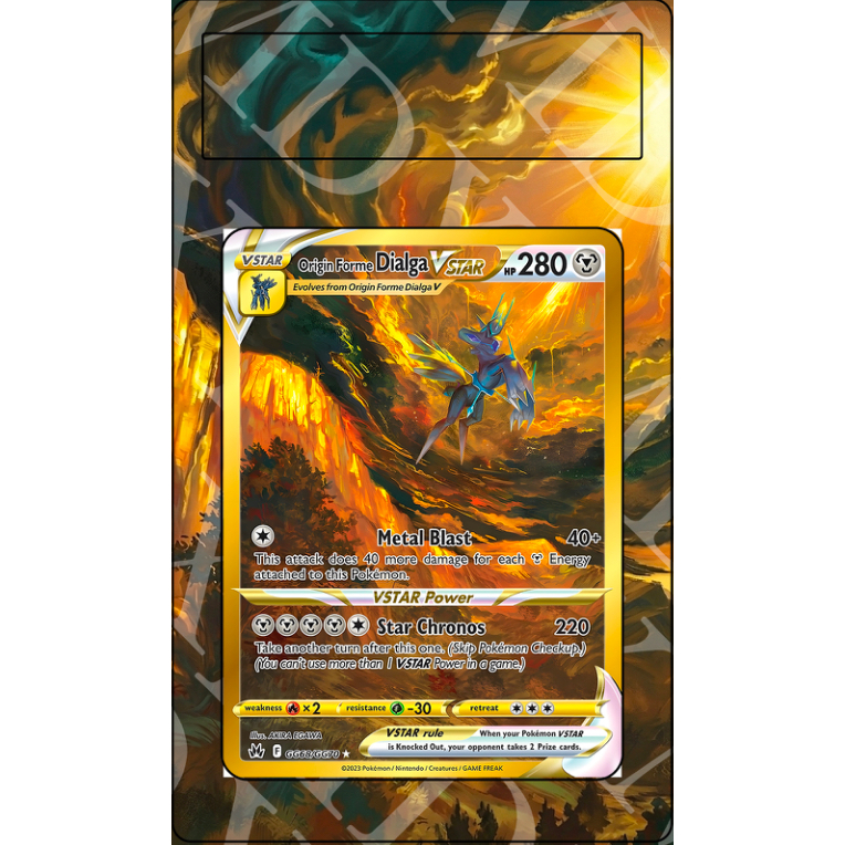 Origin Forme Dialga VSTAR #GG68 Pokemon Crown Zenith (Extended Art)