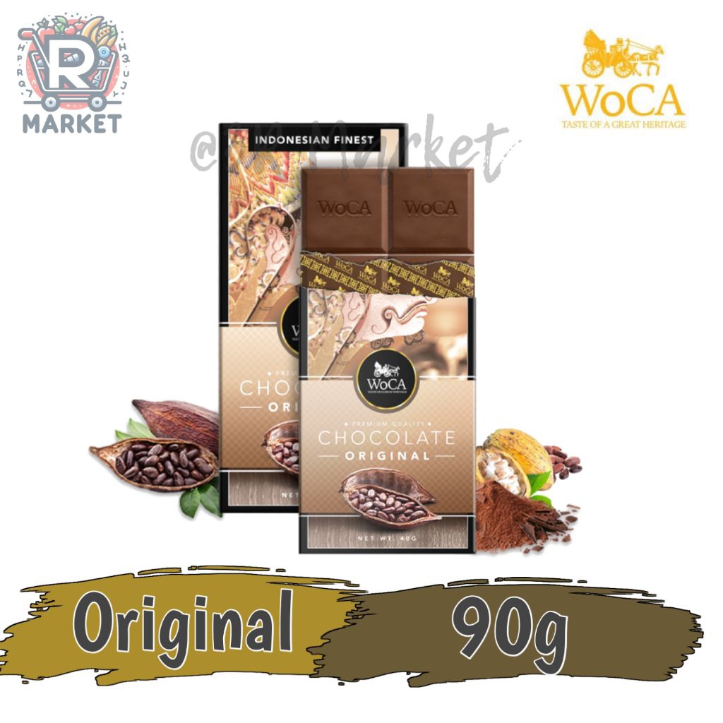 Woca Chocolate Original Chocolate Woca Bar Premium Quality Indonesia Heritage