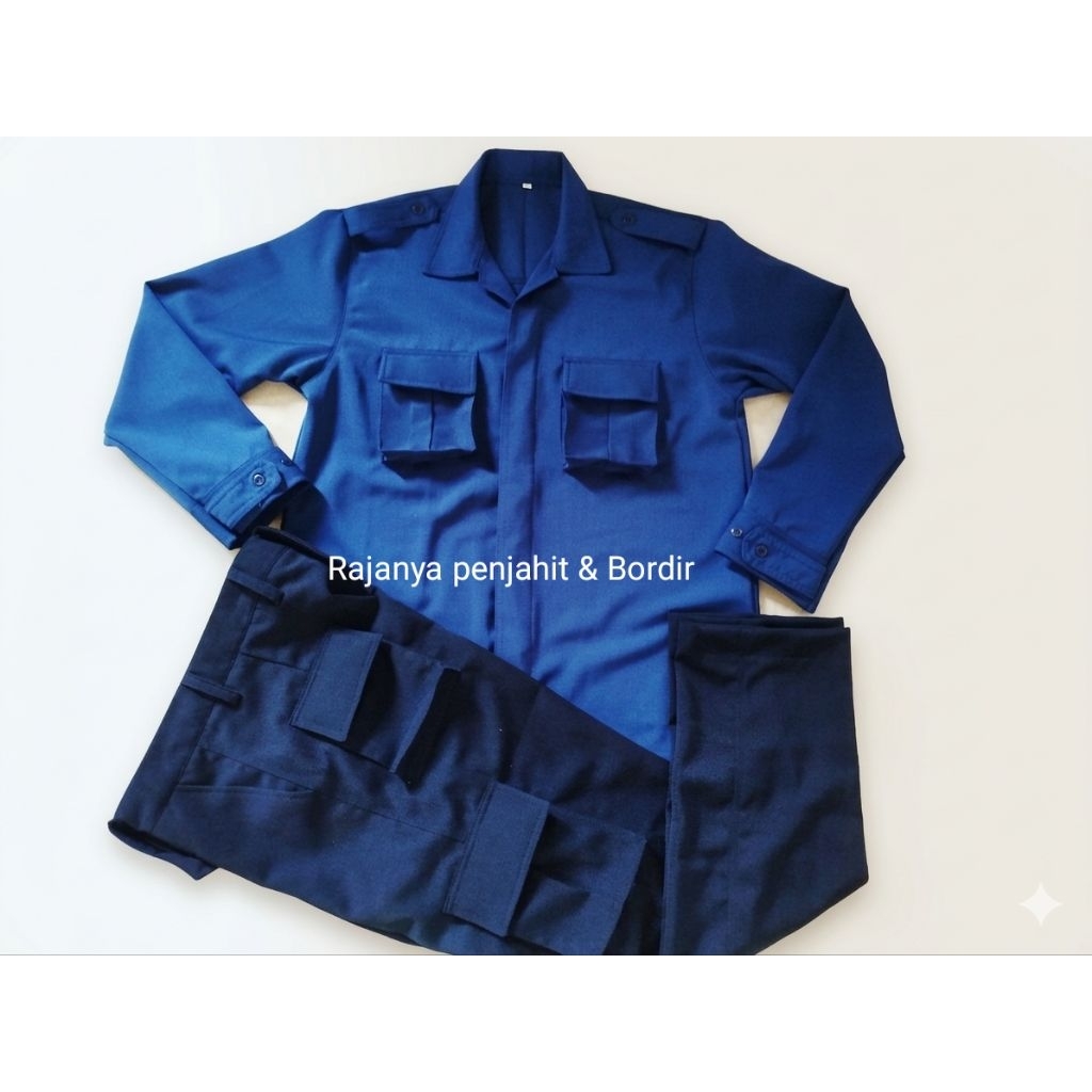 SERAGAM PDL DAMKAR POLOS BAHAN LUSTER