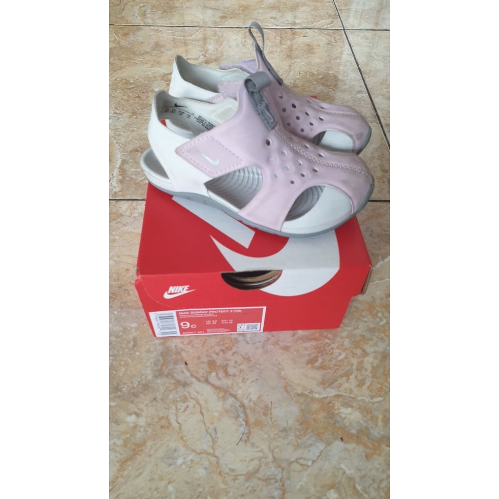 Nike Sunray Protect 2 Anak Original Pink Size 26 / 15cm – Sandal Anak Nyaman Preloved Murah