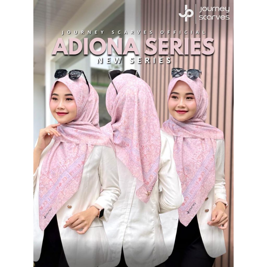 Adiona series journey scarves Jilbab journey segi empat original Jilbab journey terbaru
