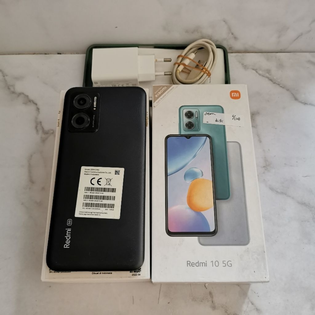 Redmi 10 5G ram 6GB 128GB Bekas - Fullset Resmi - second