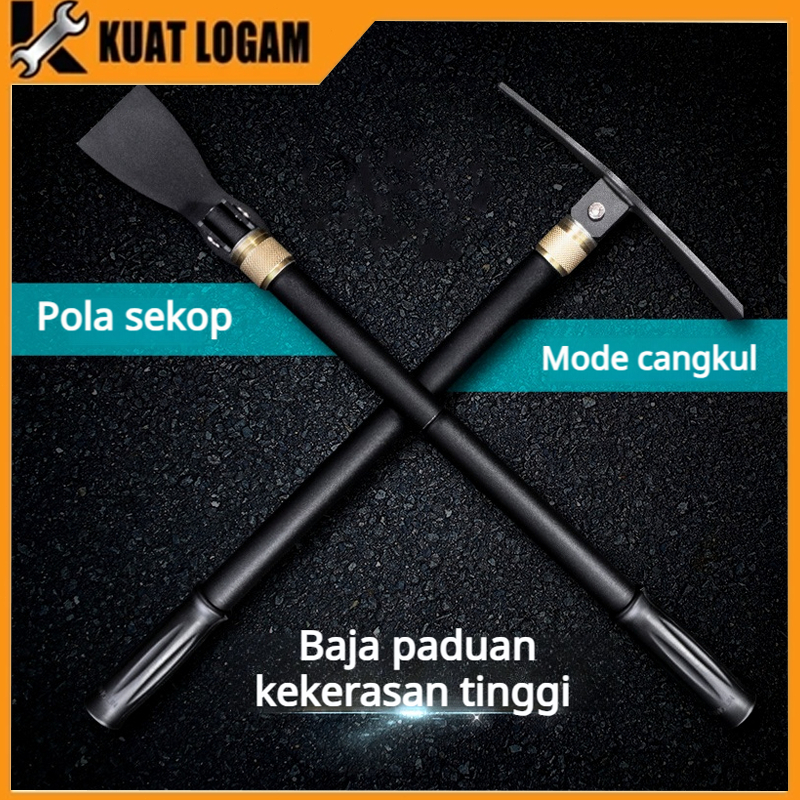 Sekop penggali parit, beliung lipat multifungsi luar ruangan, cangkul, sekop pancing portabel untuk 
