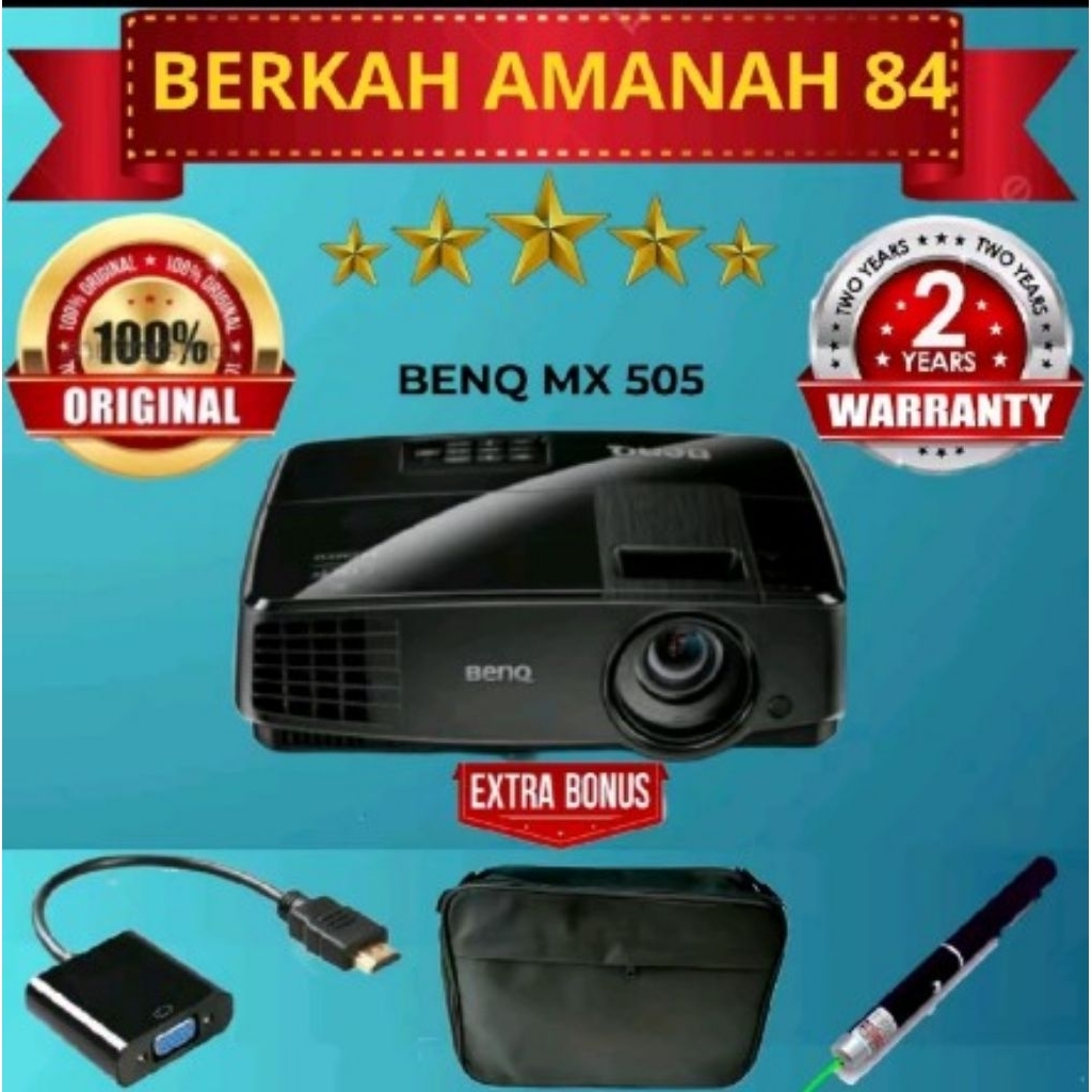 PROYEKTOR BENQ MX505 XGA 3000 LUMENS