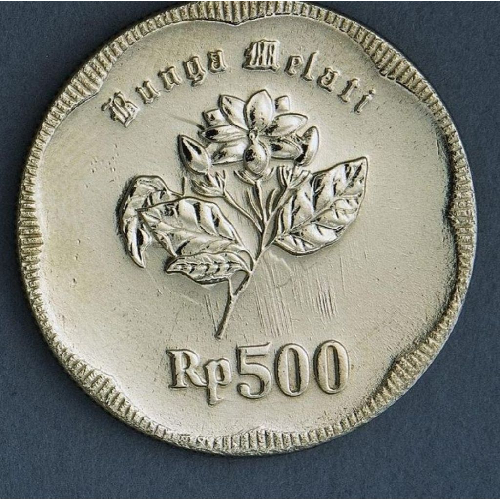 Uang koin 500 rupiah melati