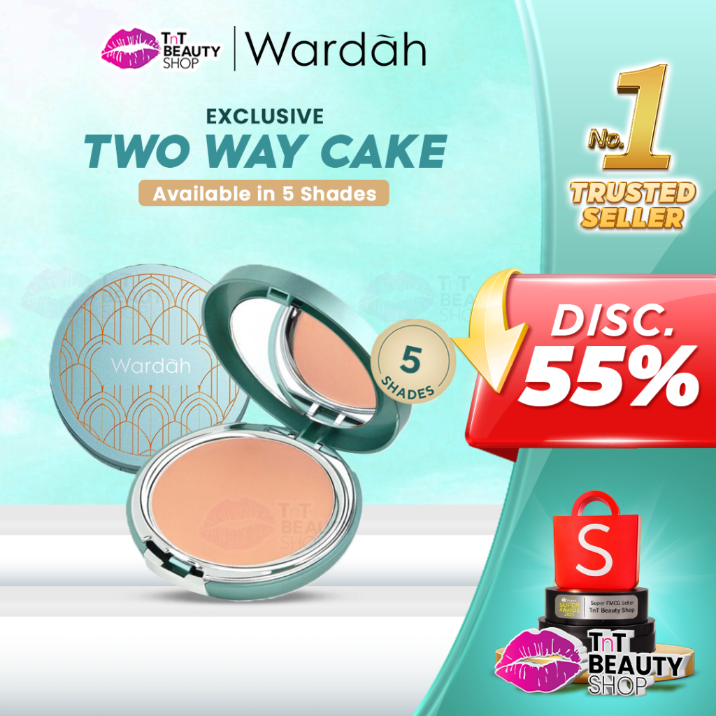 Wardah Exclusive Two Way Cake - Full - Refill - Bedak Padat | Tnt Beauty Shop