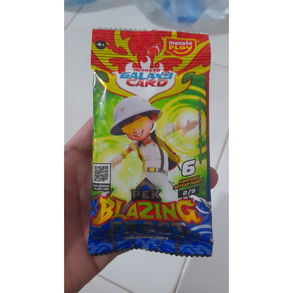 Monsta Galaxy Card pek blazing frost Boboiboy solar no 2/9