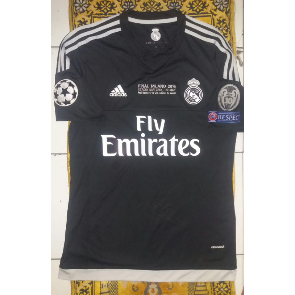 Jersey Second GO Real Madrid Black NAVAS 2015/16 size L/XL