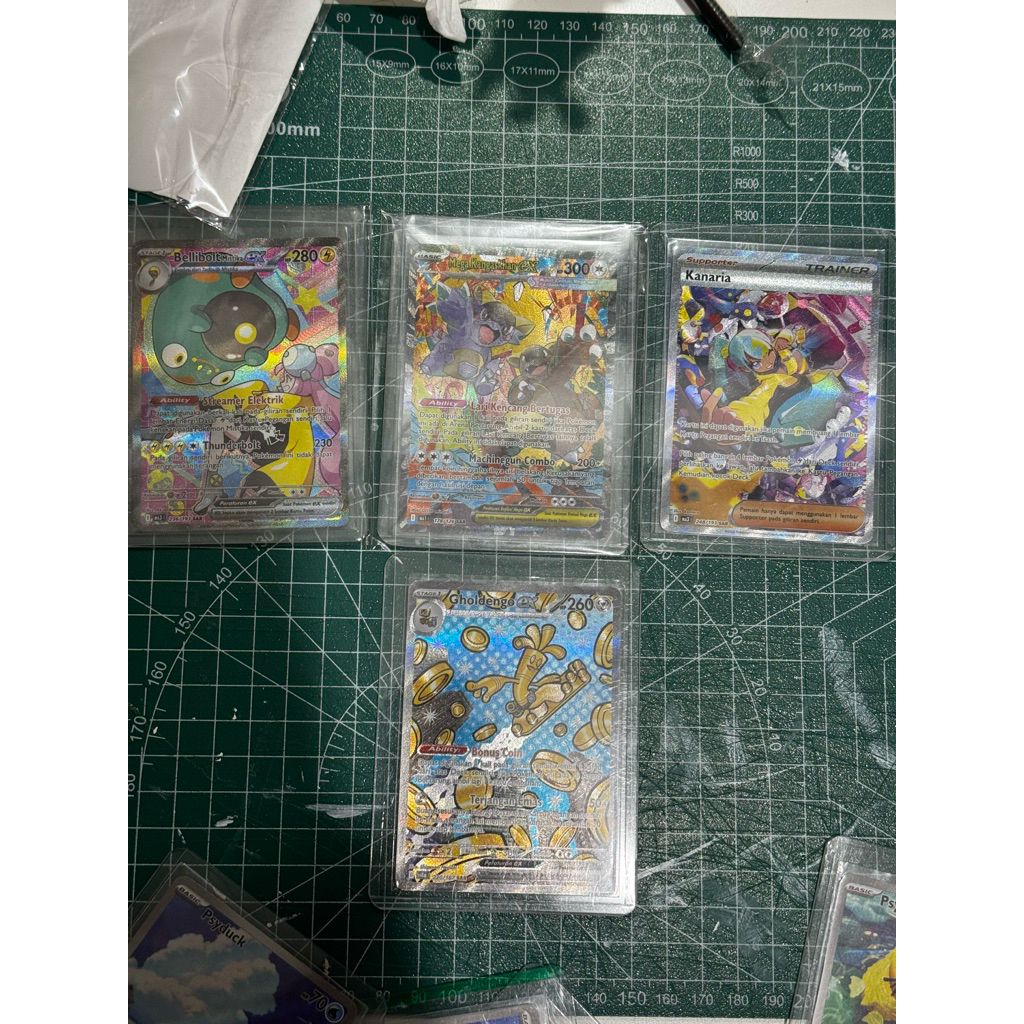 Mega Kangaskhan Ex SAR, Kanaria SAR, Bellibolt Mistika SAR, Gholdengo EX SAR