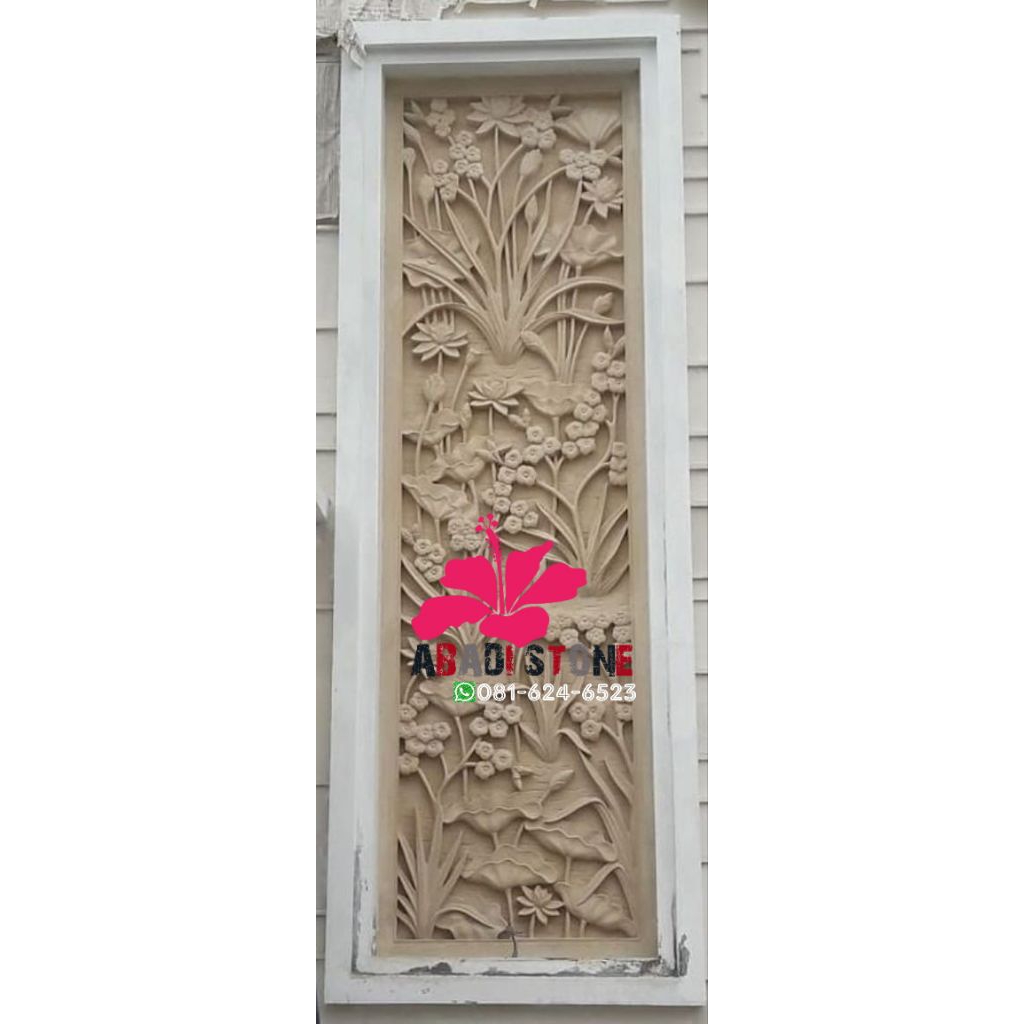 BATU UKIR BATU JOGJA BATU PARAS LEMPENGAN RELIEF PAHAT BATU TRADISIONAL