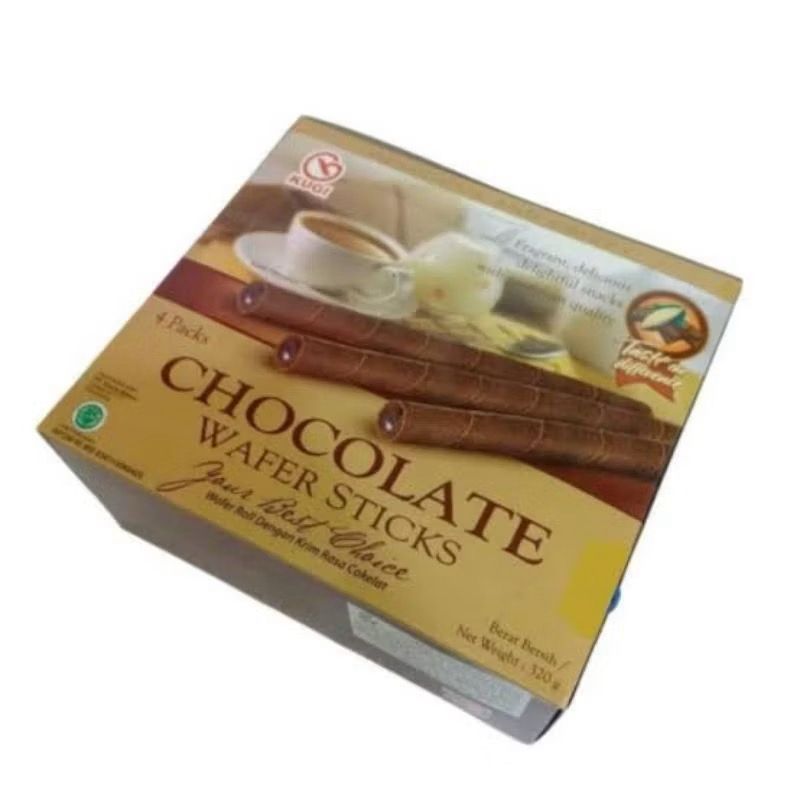 KUGI Wafer stick coklat 320gr- 1 PCS