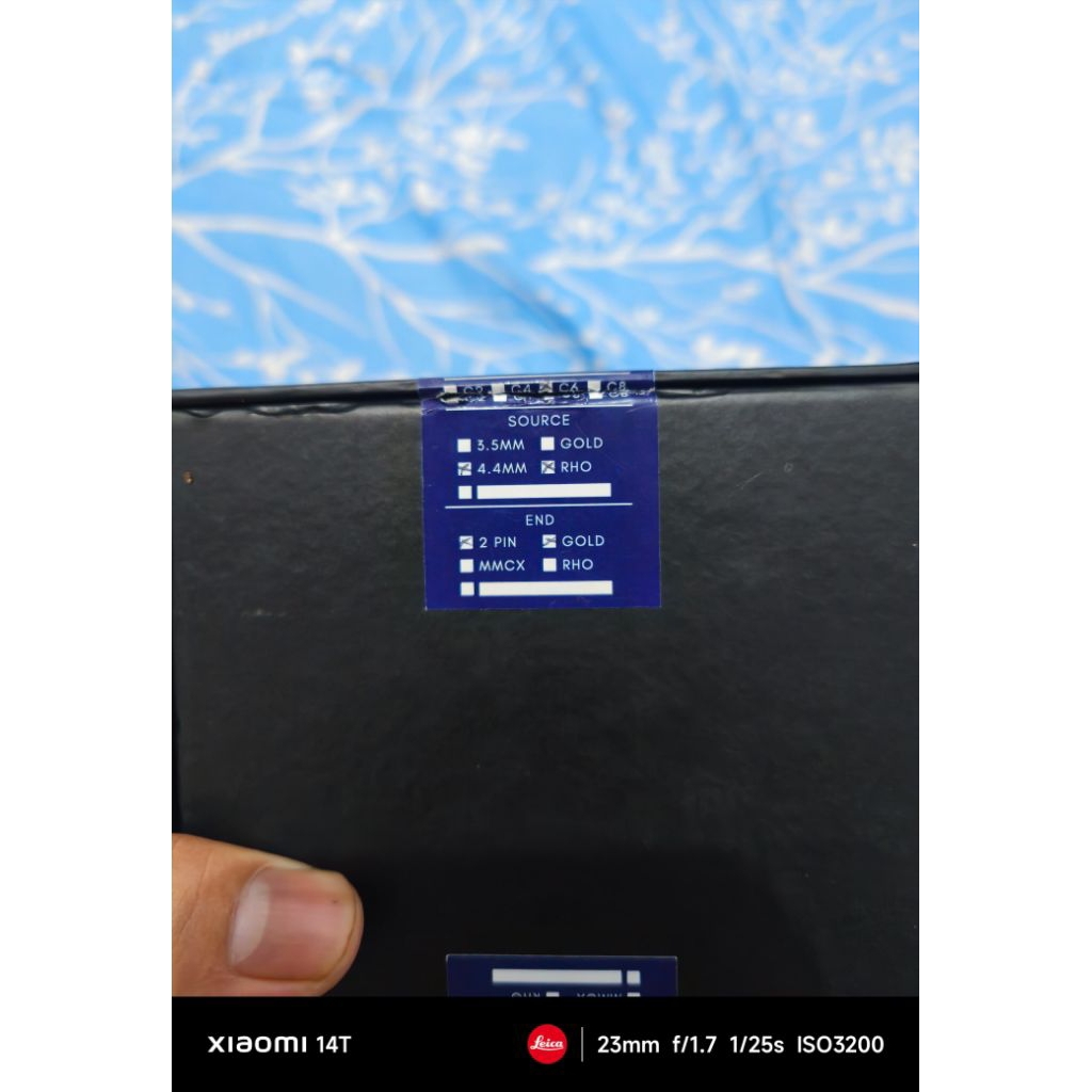 Kabel Verus Modi C6 jack 4.4 Rhodium