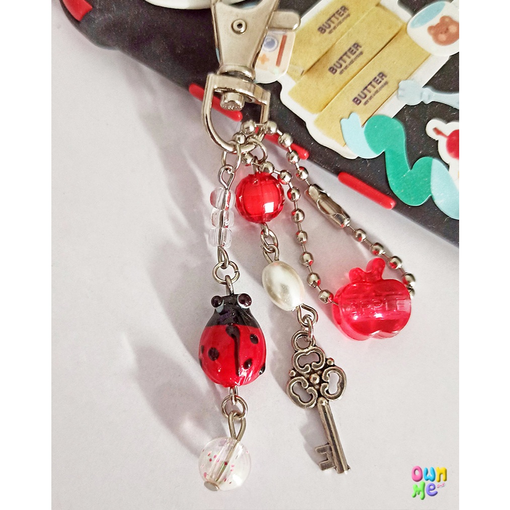 Dottie ladybug  keychain/ bag charm/ keyring (2 variation)
