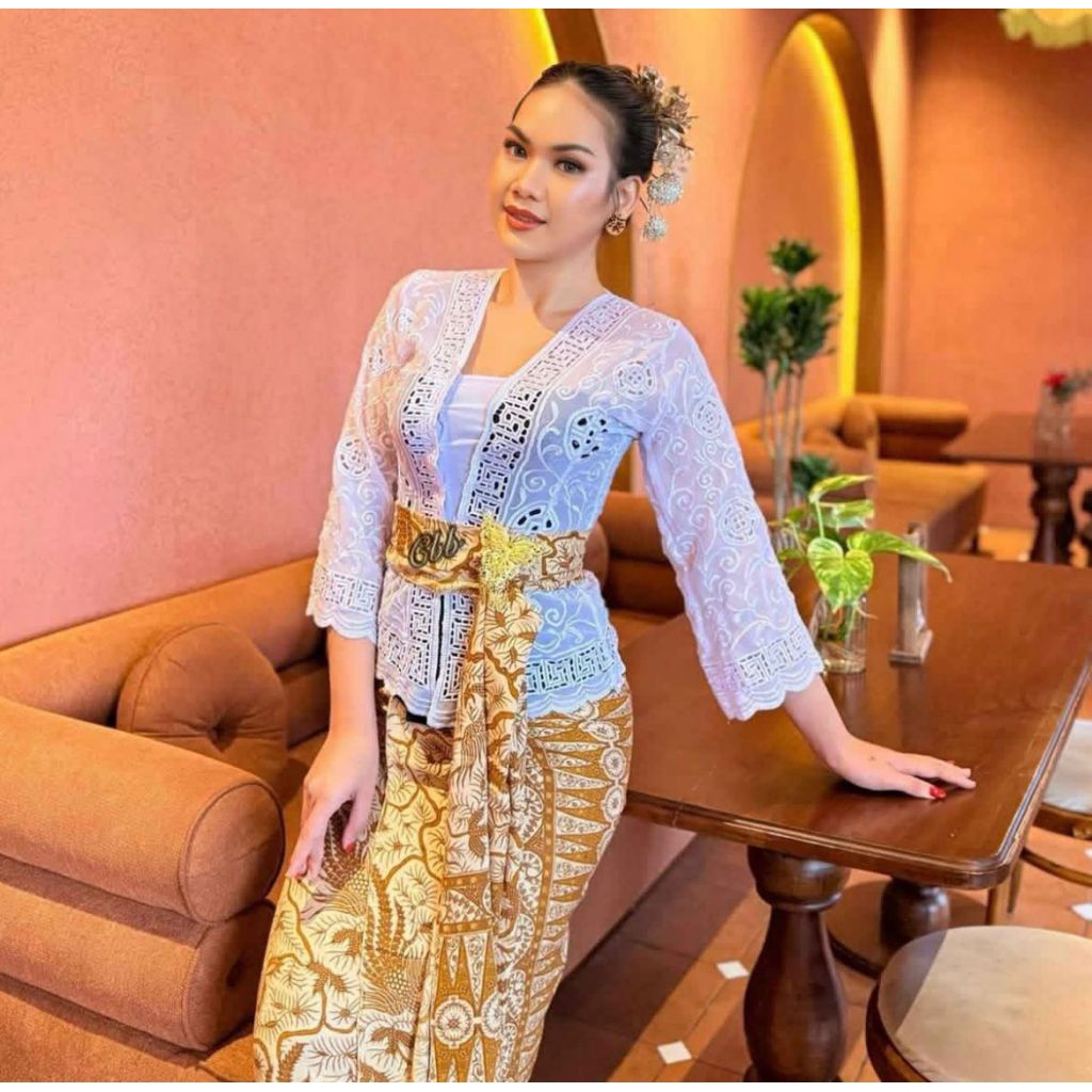 kain kebaya modern bordir premium / kain kebaya modern premium/ kain kebaya bordiran new