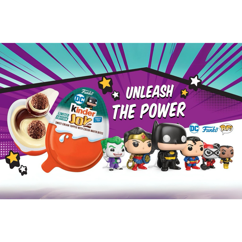 KINDER JOY X DC FUNKO (Mainan saja)