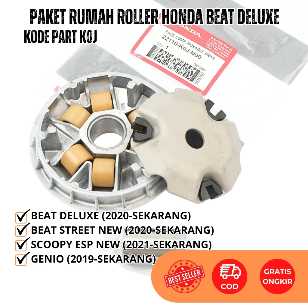 Rumah Roller Assy Honda Beat Deluxe 2020 - Genio - Beat Street New - Rumah Roler Loler Scoopy New 20