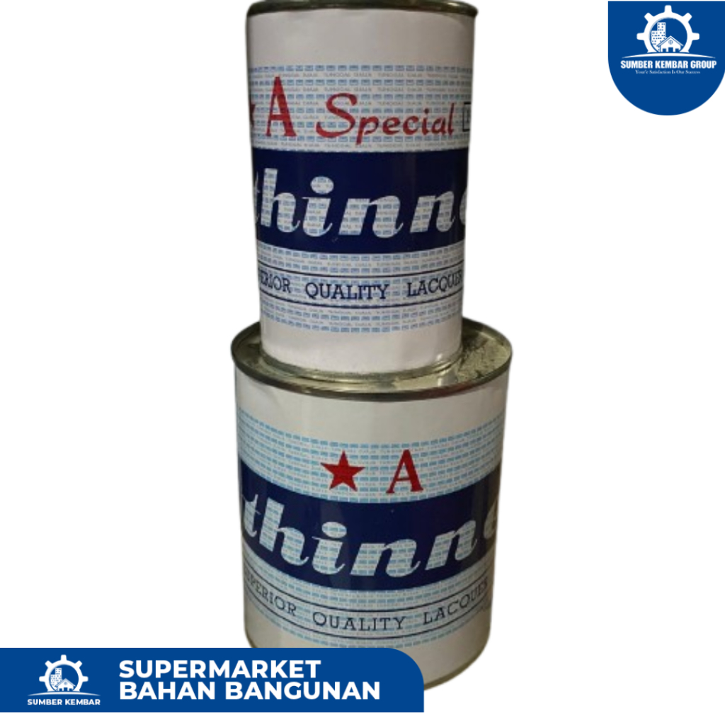 Thinner Bintang A (Bintang Satu) - Thinner Lacquer Kualitas Super