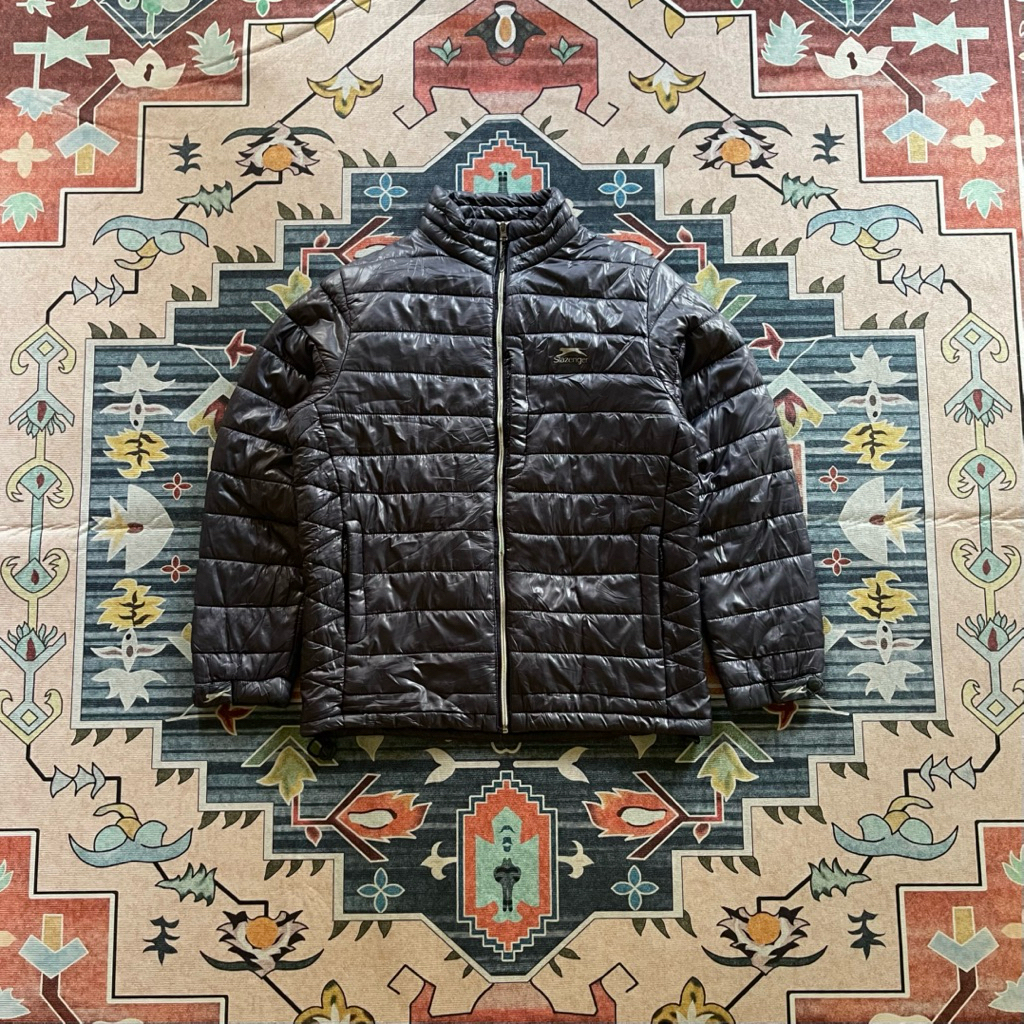 Jaket Pria Slazenger Puffer Hitam Lightweight Hangat Casual