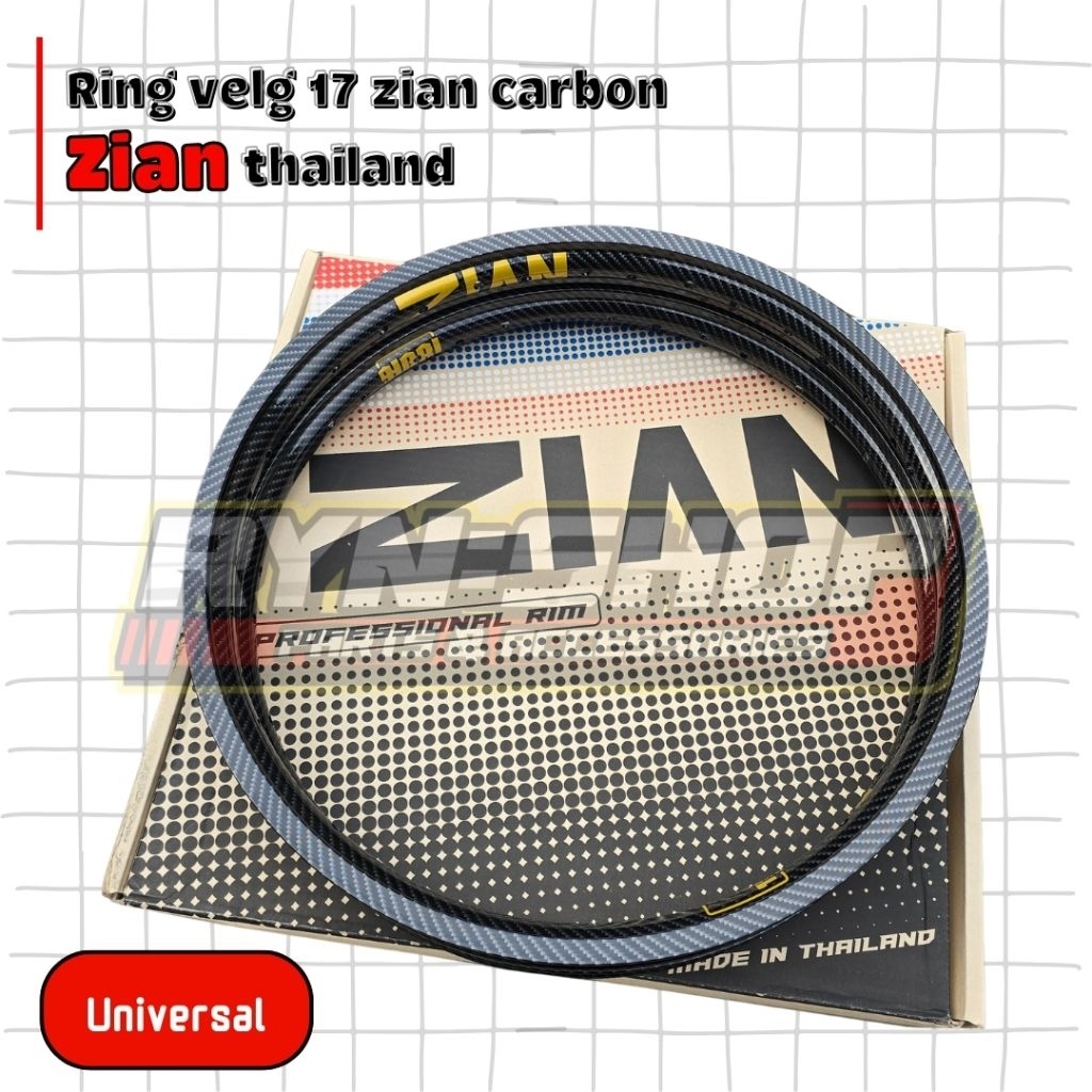 Ring Velg Pelek Drag Jari Jari Zian Carbon Karbon Glow In The Dark Original Thailand Ring 17 1.20 - 