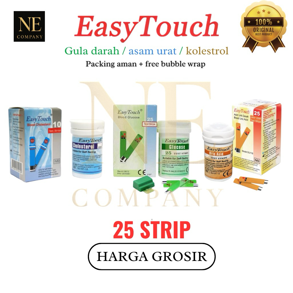 Strip GCU EasyTouch / Refill Strip Gula Darah / GCU 3 in 1 / EasyTouch Strip