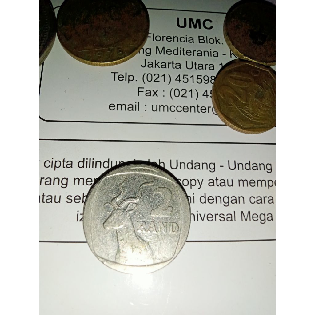 Koin 2 Rand Tahun 2002, Afrika Selatan (ORI)