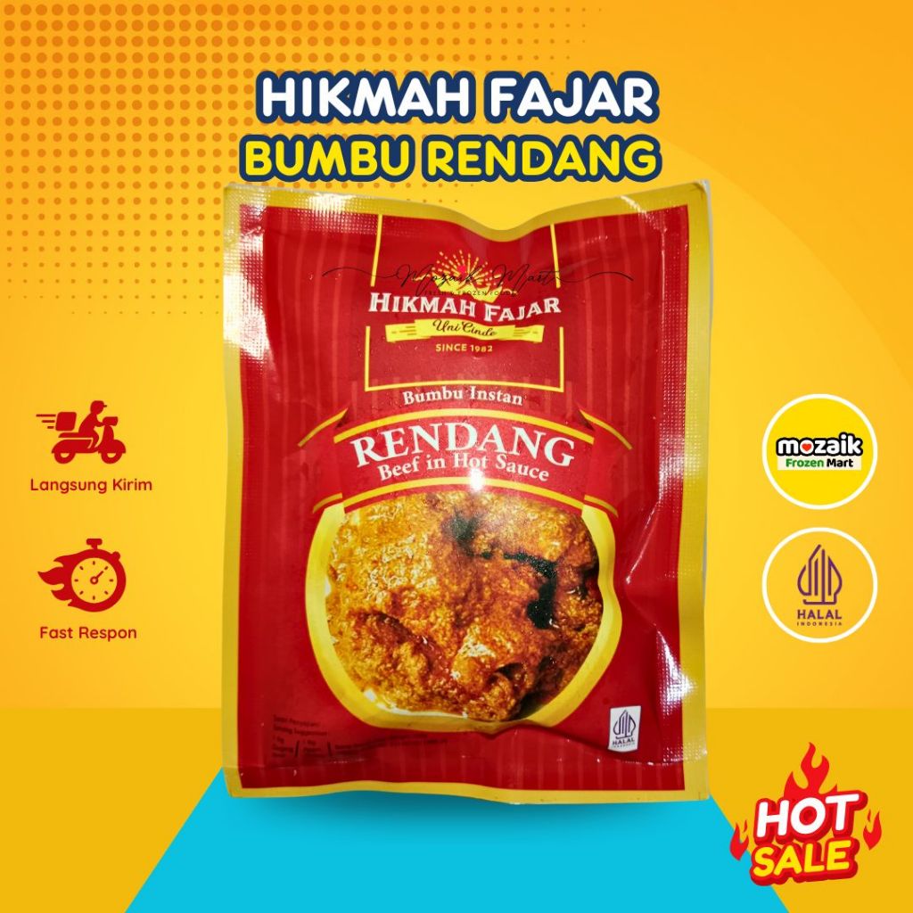 Hikmah Fajar Bumbu Rendang 200 gr Frozen Food Mart Palembang