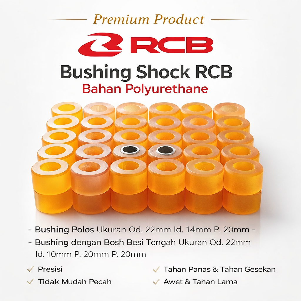 Bushing Shock RCB Bahan Polyurethane Bushing Shockbreaker Motor Custom
