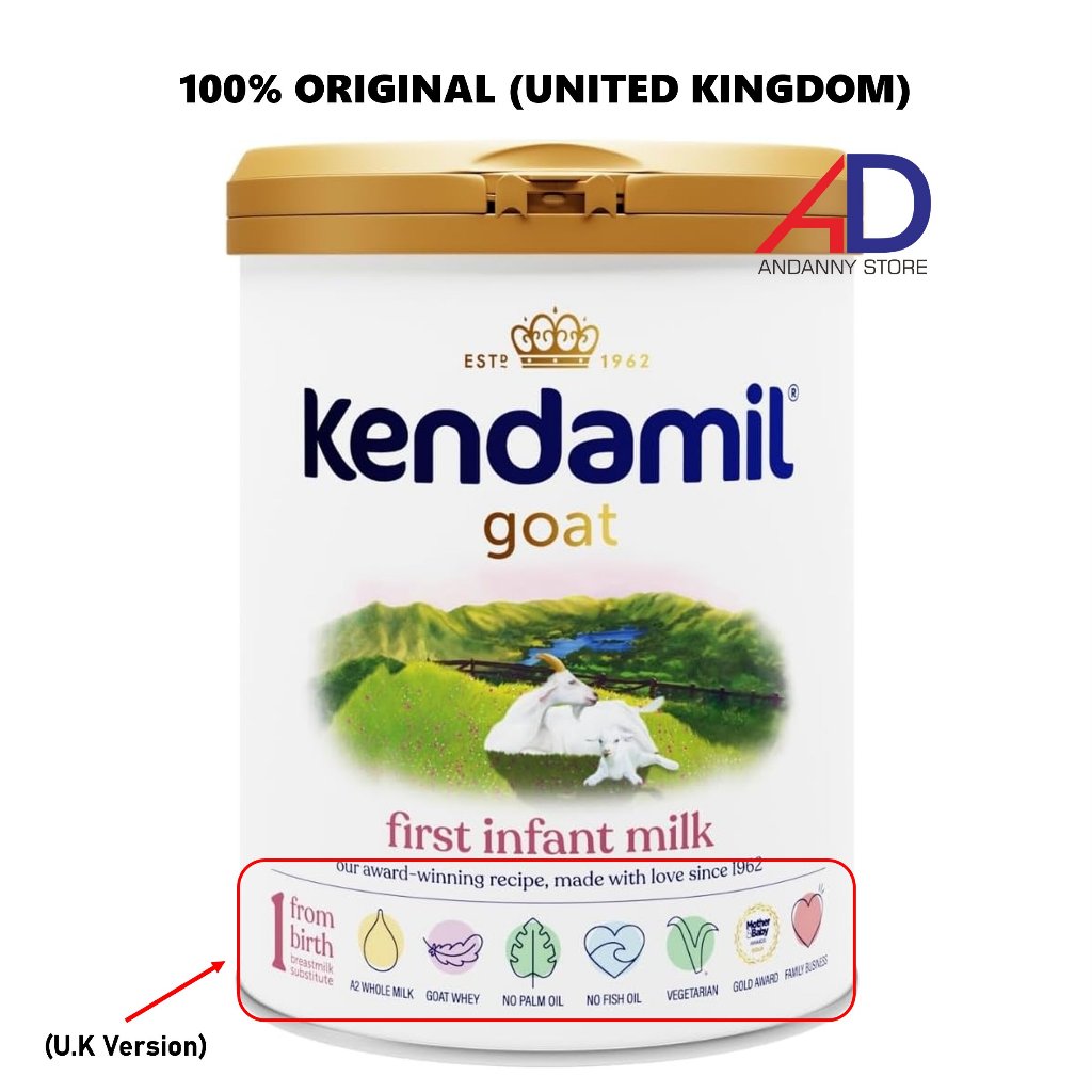 KENDAMIIIIIL GOAT FIRST INFANT MILK FORMULA STAGE 1 (WITH HMOs) / SUSU FORMULA KAMBING A2 / 100% FUL