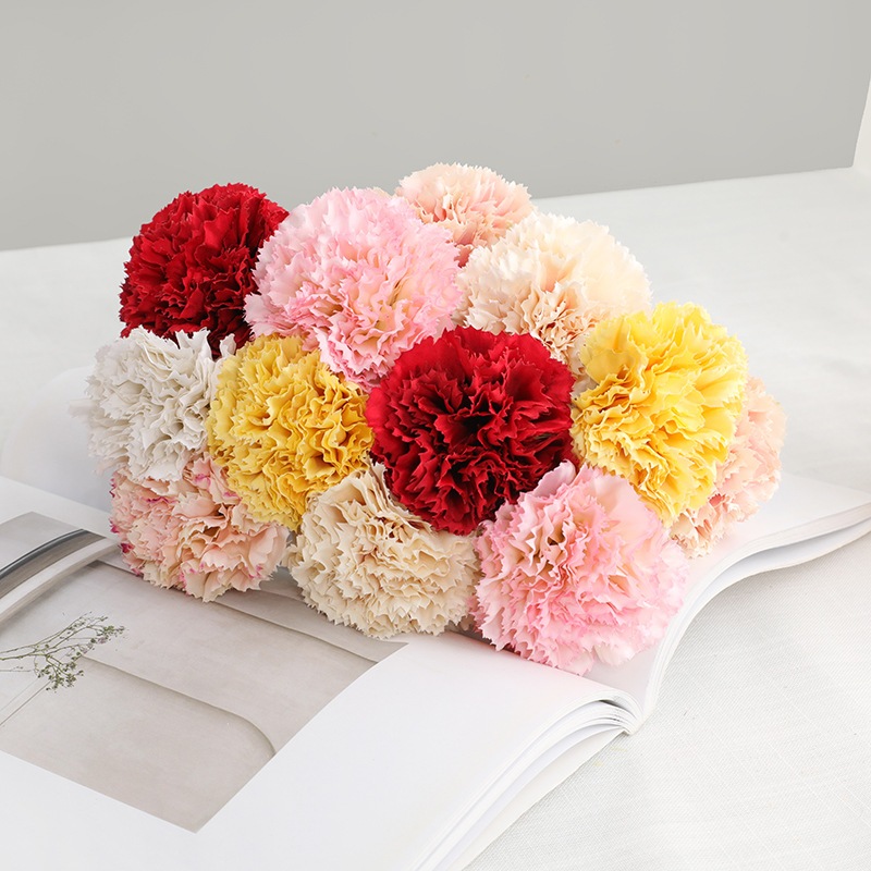 Bunga dekorasi artificial single carnation / bunga carnation setangkai