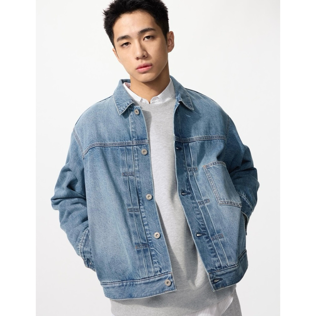uniqlo jaket trucker denim
