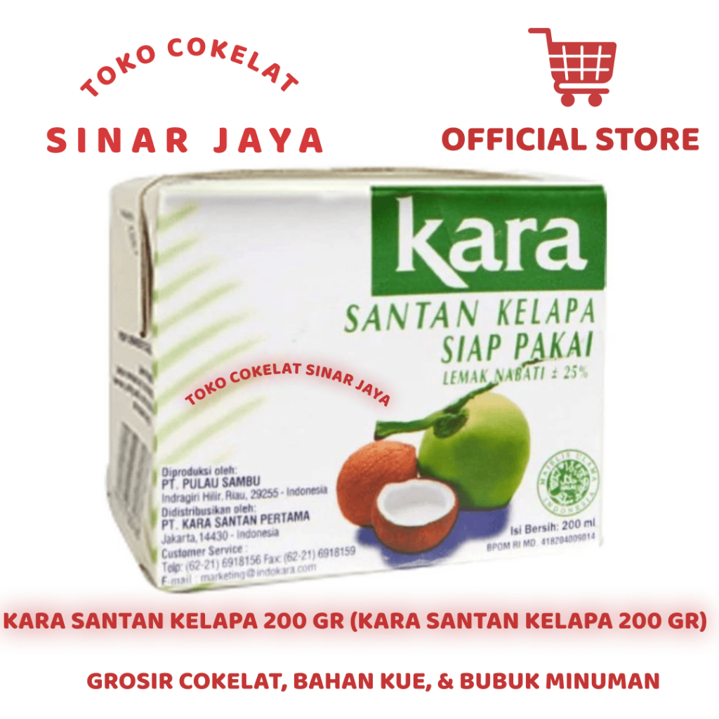 Kara Santan Kelapa 200 ml Murni - Santan Kelapa Kara 200 ml