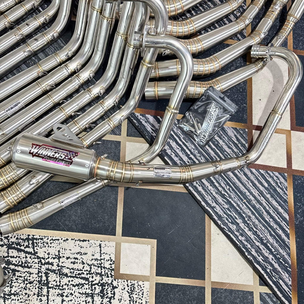 knalpot kolong bawah Klx crf dtracker super moto