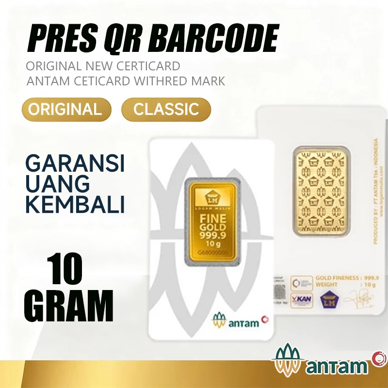 LOGAM MULIA EMAS ANTAM CERTIEYE 10 GRAM 2026 TERBARU [100% ASLI]