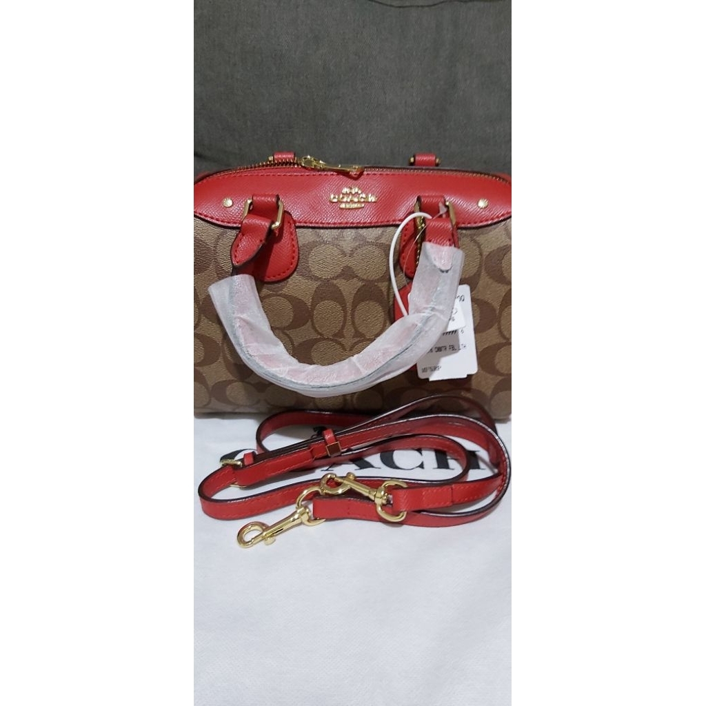 Hand Bag / Sling Bag Tas Wanita COC Bennet Tan Merah