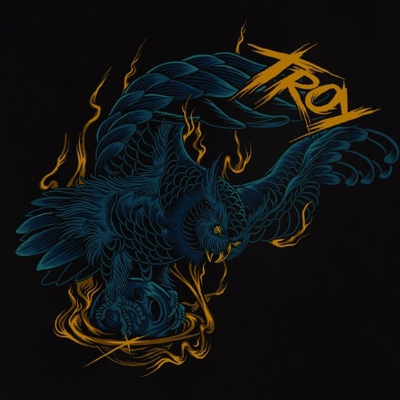 Troy Company Tshirt Black Lightning Owl - Kaos Pria Hitam Lengan Pendek MTD 1978