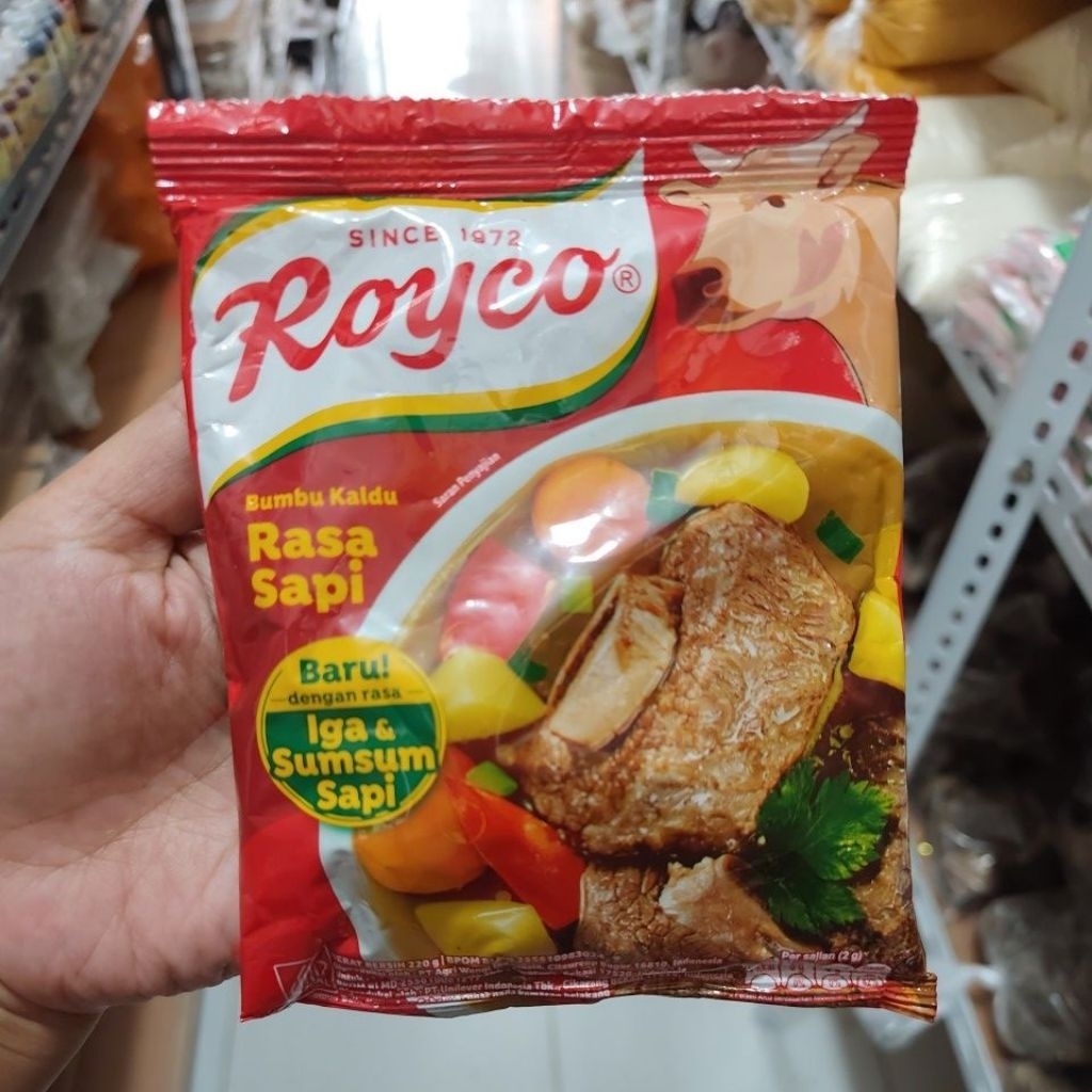 Penyedap Rasa Royco 220gram , Masako 250 Gram - Rasa Ayam, Sapi, Jamur