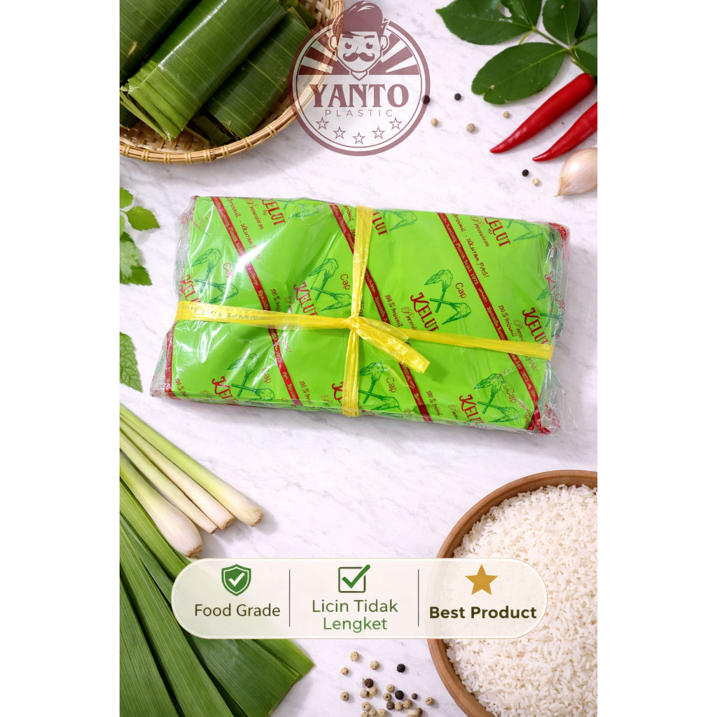Plastik Lemper / Plastik Bungkus Lemper / Plastik PE Hijau