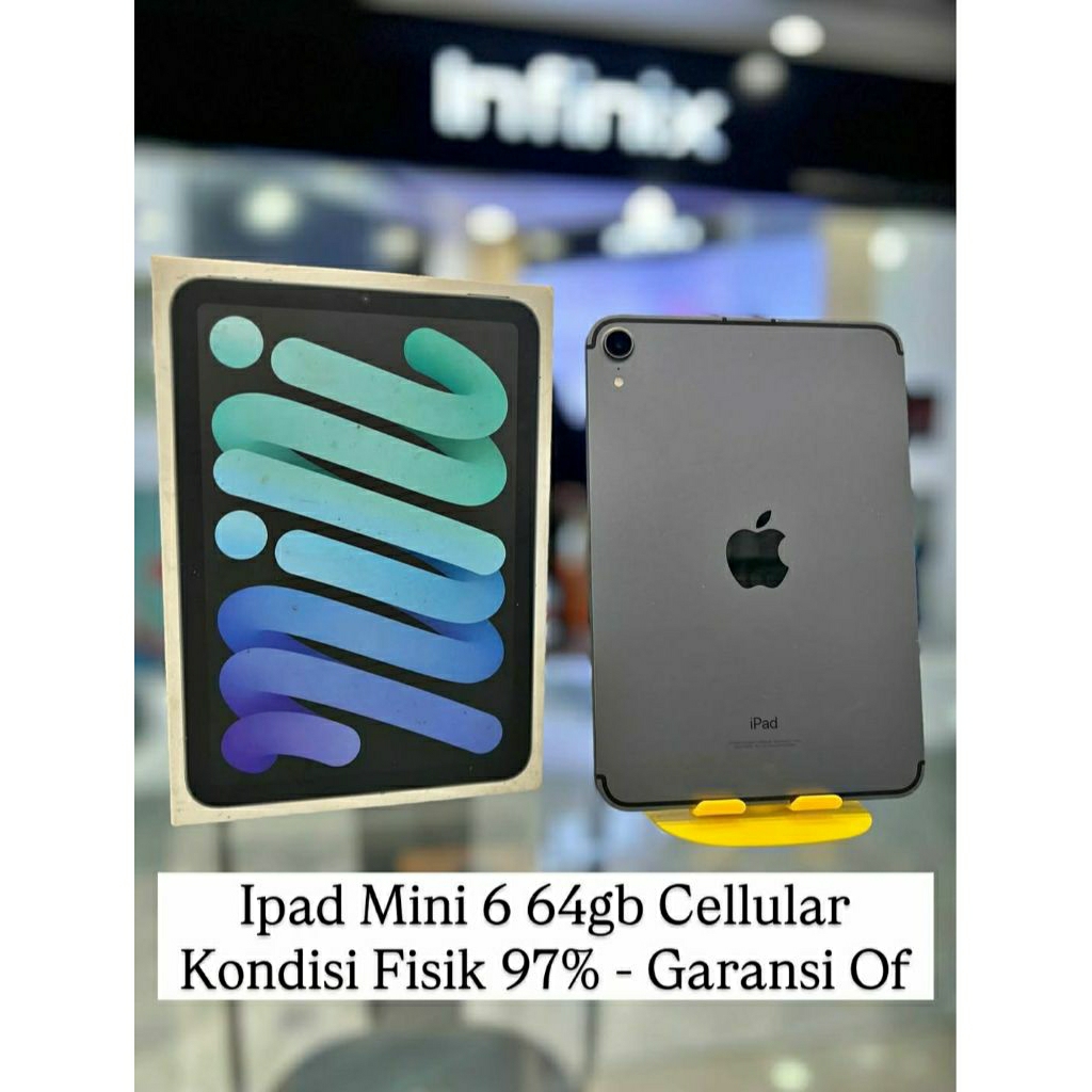 IPAD MINI 6 CELLULAR RESMI IBOX MURAH FULLSET NO MINUS 