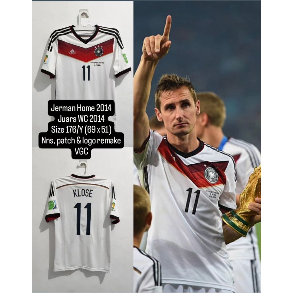 Jersey original Jerman Home 2014 Juara Piala Dunia