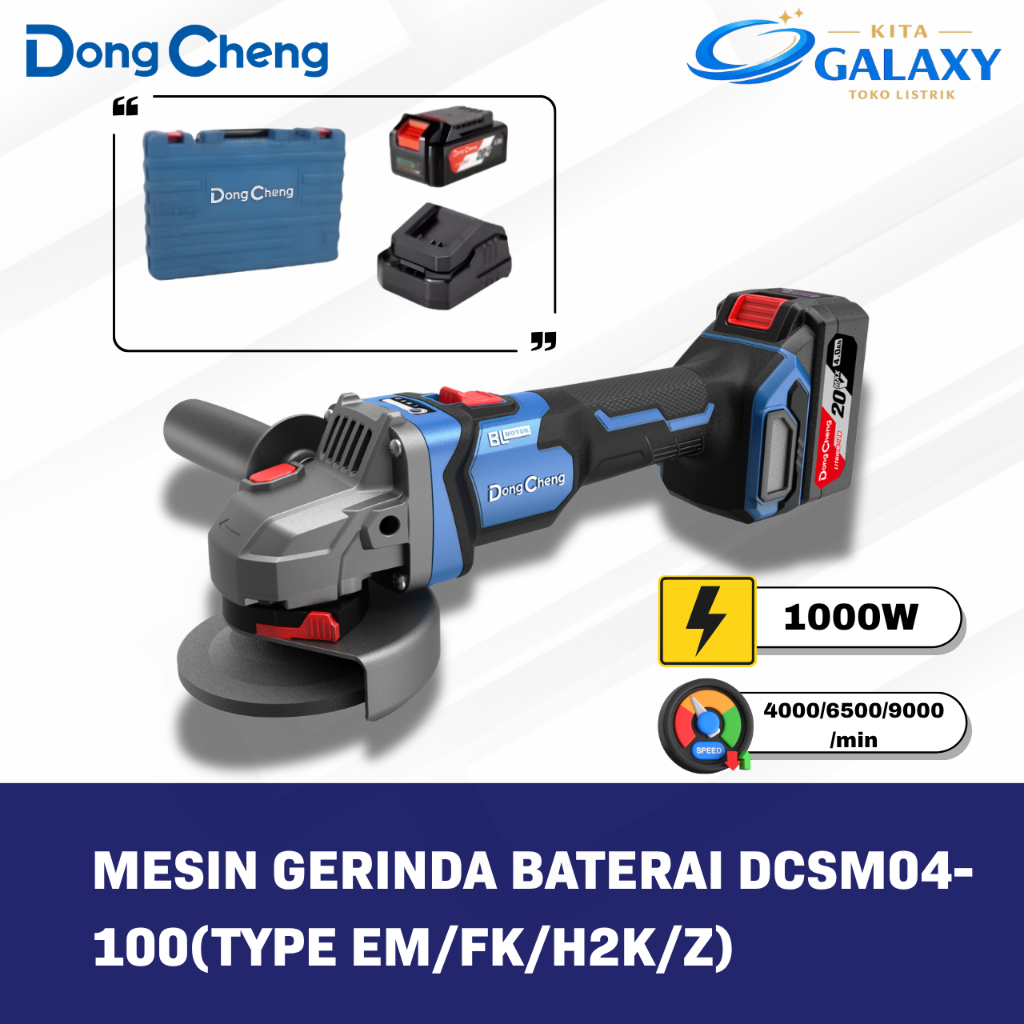 DongCheng DCSM04-100 EM Gerinda Baterai Variable Speed 1set