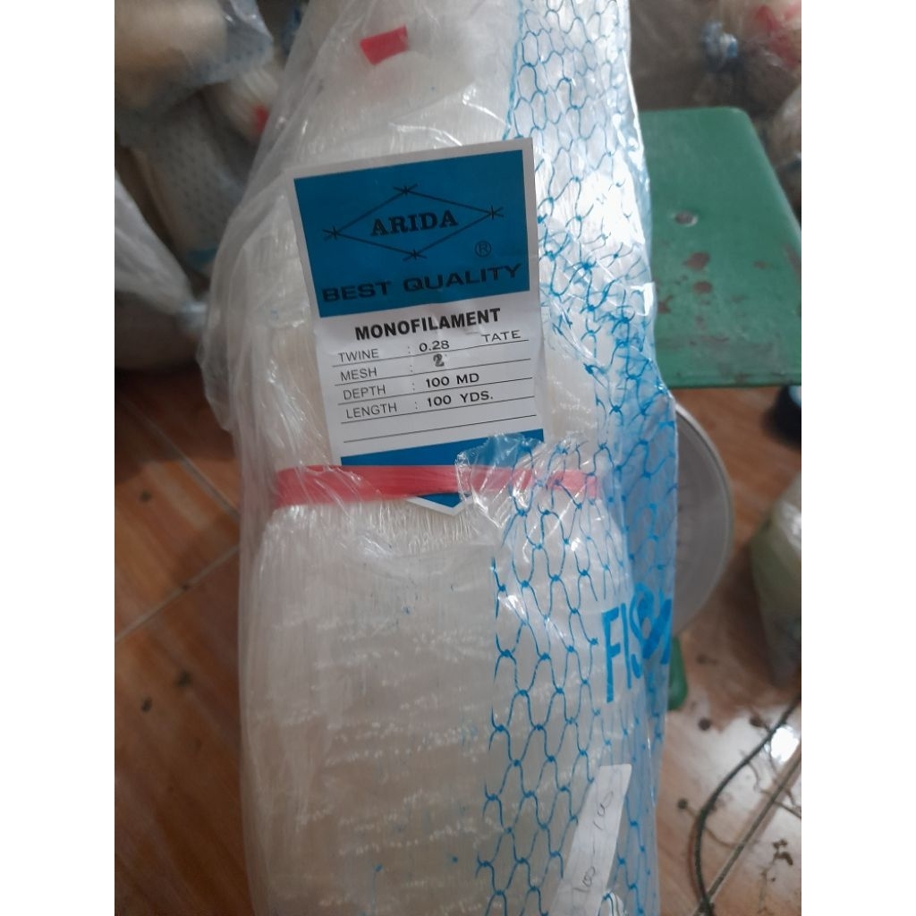 jaring Arida 2 inch 0.28 100x100 Tate (mata melintang) jaring kualitas terbaik - jaring murah