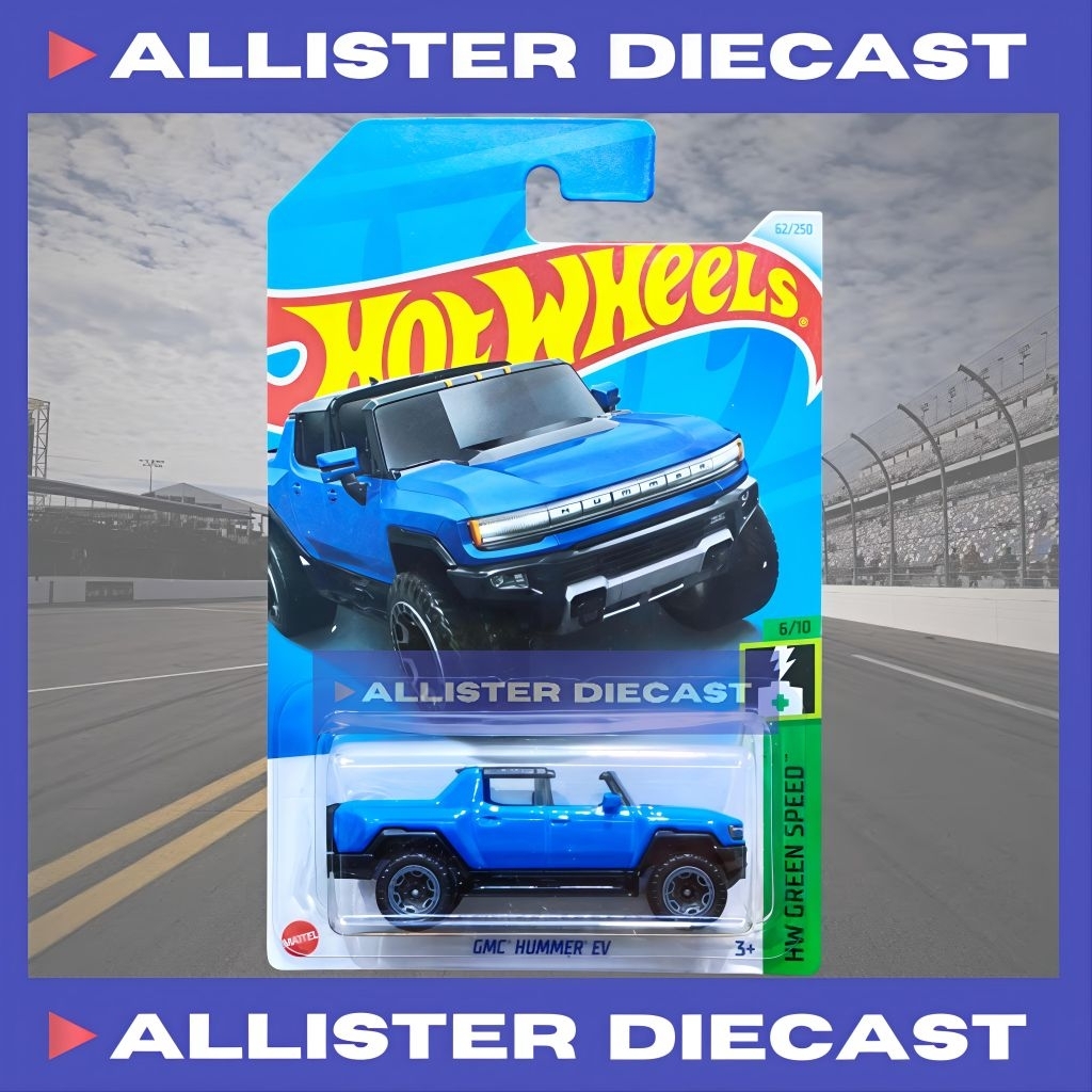 Hot Wheels GMC Hummer EV Biru Hotwheels GMC Hummer EV Blue HW Green Speed